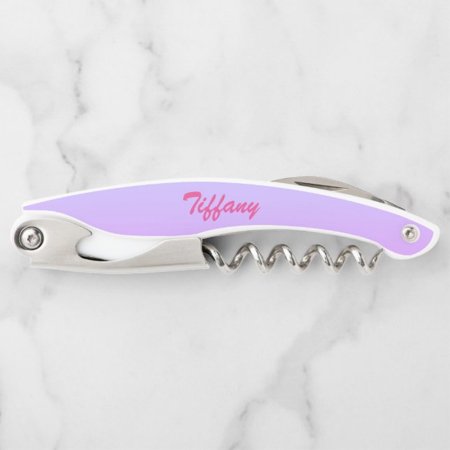 Pretty Lavender Ombre Corkscrew (Front)