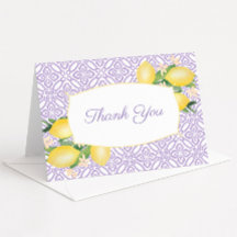 Pretty Lemons Lilac Purple Baby Shower Photo