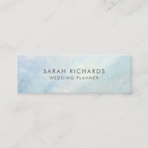 Pretty Light Blue Mother of Pearl Mini Business Card