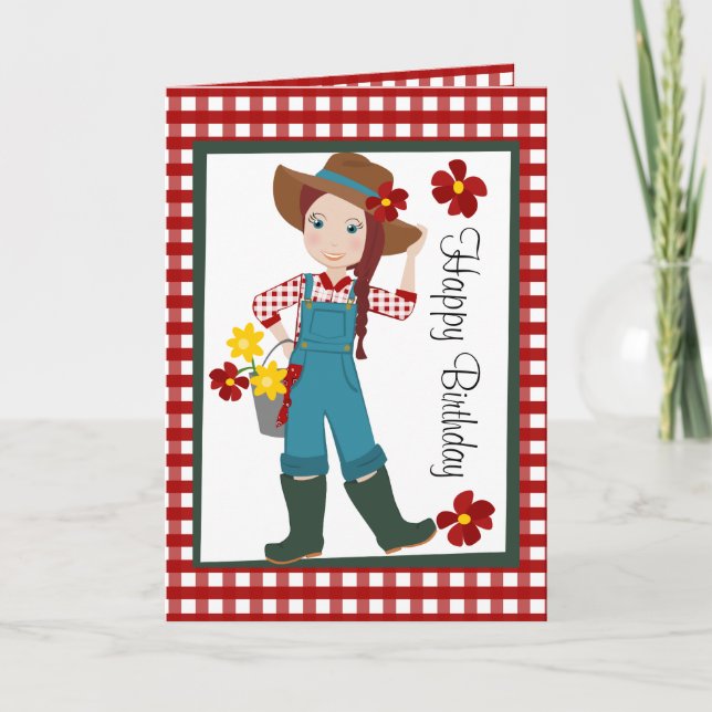 Pretty Lil' Farmer Card (Front)