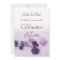 Pretty Lilac And Purple Flowers Wedding Invitation