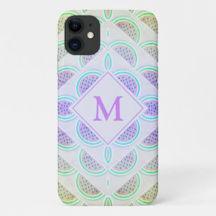 Pretty Lilac Monnogram Watermelon Case-Mate iPhone Case