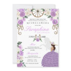 Pretty Lilac Roses Western Cowgirl Quinceañera