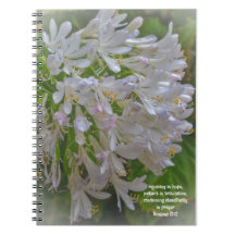 Pretty Lily Flowers Prayer Journal Bible Verse