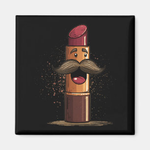 Pretty Lipstick Face Costume for Lip Care Lovers Magnet