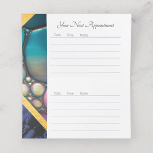 Pretty Liquid forms Appointment Card