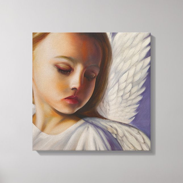 Pretty Little Angel Child Canvas Print (Front)