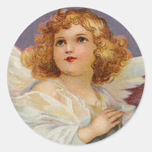 Pretty Little Angel Classic Round Sticker