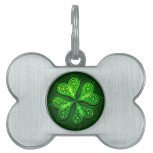 Pretty Little Clover Dog Tag