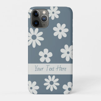 Pretty Little Daisies on Blue iPhone Case-Mate iPhone Case
