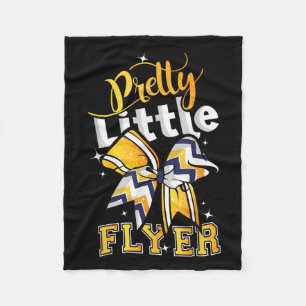 Pretty Little Flyer Cheer Cheerleading Team  Fleece Blanket