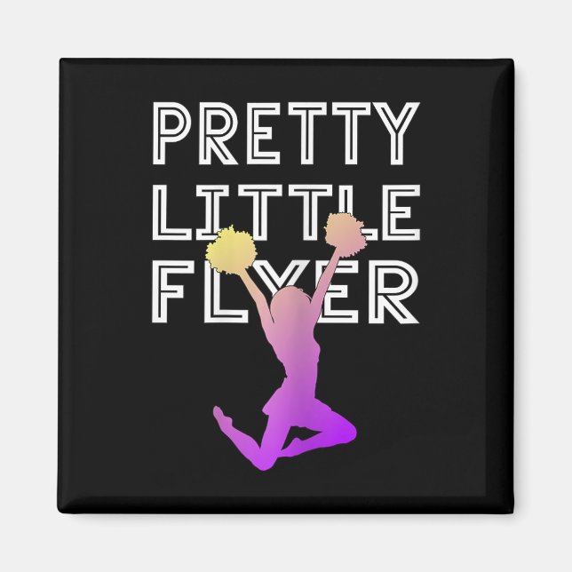 Pretty Little Flyer Cheerleader  Magnet (Front)