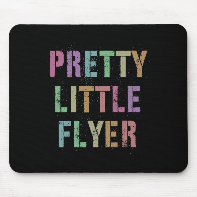 Pretty Little Flyer Cheerleading Team Cheerleader  Mouse Pad (Front)