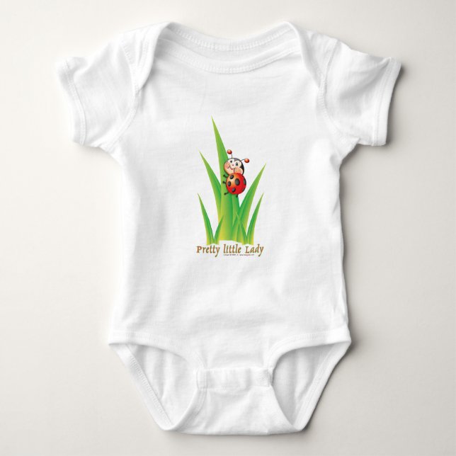 Pretty Little Lady Ladybug Baby Bodysuit (Front)