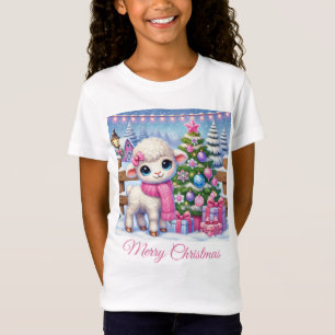 Pretty Little Lamb's Christmas on the Farm T-Shirt
