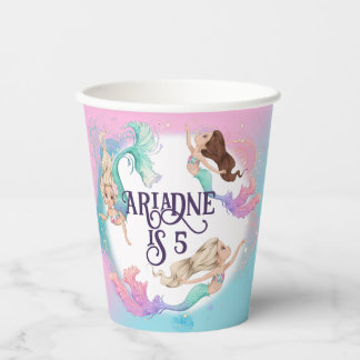Pretty Little Mermaids Paper Cups