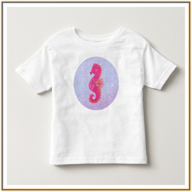 Pretty Little Pink Seahorse Toddler T-Shirt (Creator Uploaded)