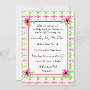 Pretty Little Wedding Invitation