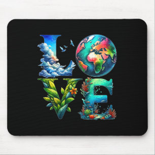 Pretty Love Earth Day Every Day Earth Day 1 Mouse Pad
