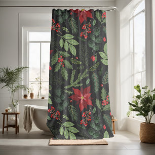 Pretty lovely floral decorative eye-catching shower curtain