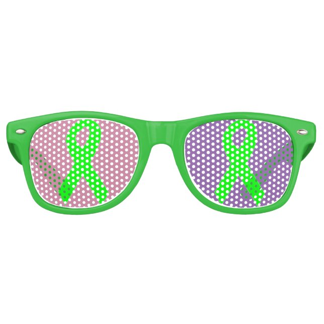 Pretty Lyme Disease Awareness Glasses (Front)