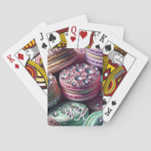 Pretty Macaron Bling Monogrammed