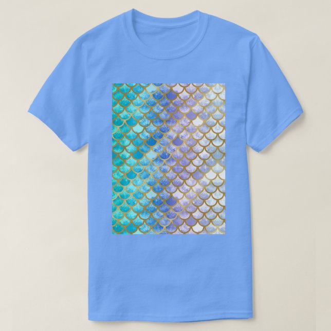 Pretty Mermaid Scales  T-Shirt (Design Front)