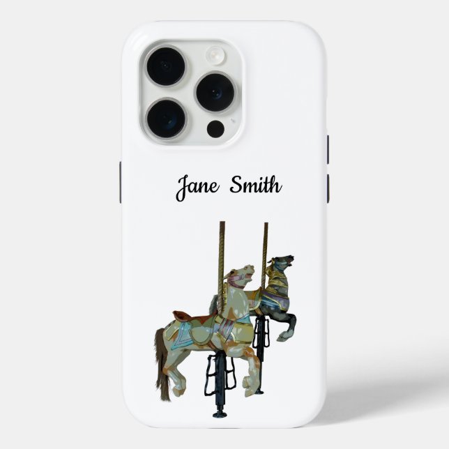 Pretty Merry Go Round Carousel Horses Case-Mate iPhone Case (Back)