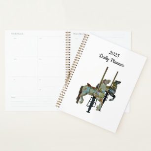 Pretty Merry Go Round Carousel Horses Daily  Planner