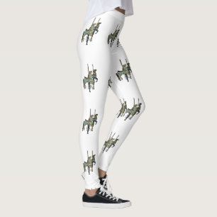 Pretty Merry Go Round Carousel Horses Women's  Leggings