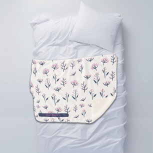 Pretty Mimosa Warm and Cosy Customise Sherpa Blanket