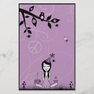 Pretty Miss Purple Stationery