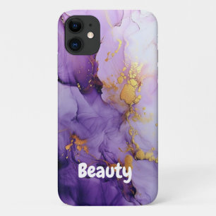 Pretty Modern Faux Iridescent w/ Name Case-Mate iPhone Case