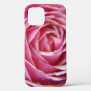 Pretty Modern pink rose close up iPhone 12 Case