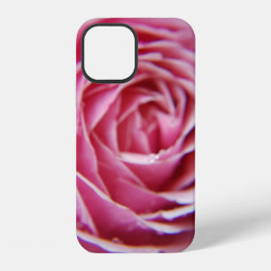 Pretty Modern pink rose close up iPhone 12 Case