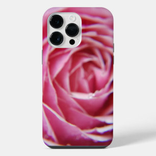 Pretty Modern pink rose close up iPhone 14 Pro Max Case