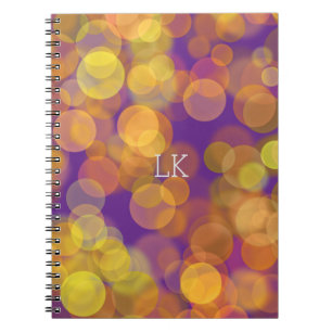 Pretty Modern Yellow & Orange Floating Colour  Notebook