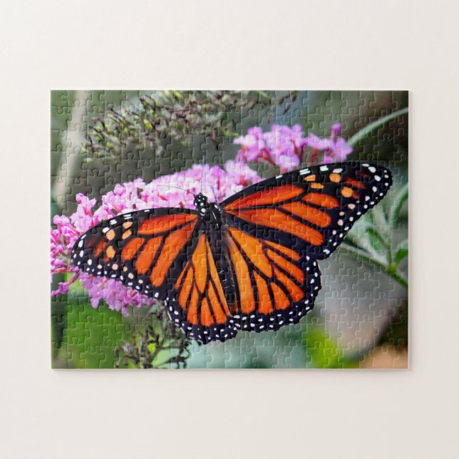 Pretty Monarch Butterfly Photo Jigsaw Puzzle (Horizontal)