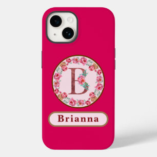 Pretty Monogram B Floral  Case-Mate iPhone Case