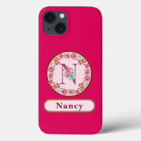 Pretty Monogram N Floral