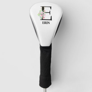 Pretty Monogrammed E Initial Golf Head Cover