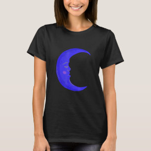 Pretty Moon with Face T-Shirt