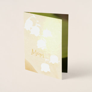 Pretty Mothers Day Gold Foil Card