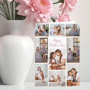 Pretty Mother's Day Photo Collage from Daughter Card
