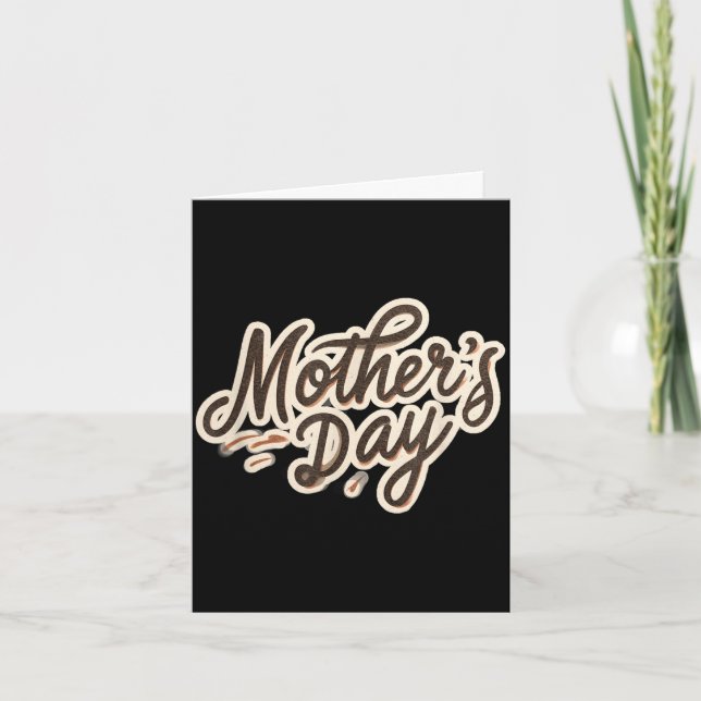 Pretty mother's day speech costume  card (Front)