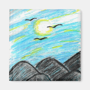 Pretty Mountain View Magnet
