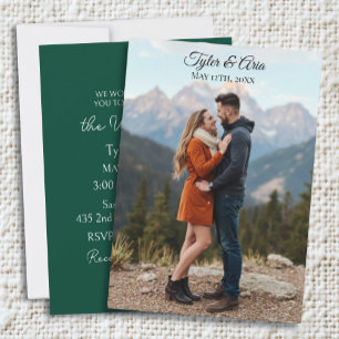 Pretty Mountains and Photo Template Wedding
