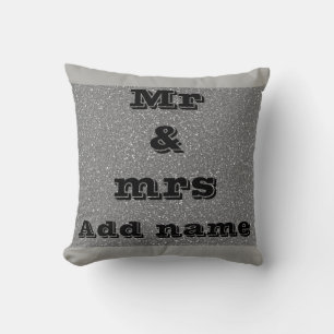 Pretty mr and mrs cushion