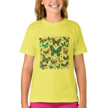 pretty multicolored butterflies for girls