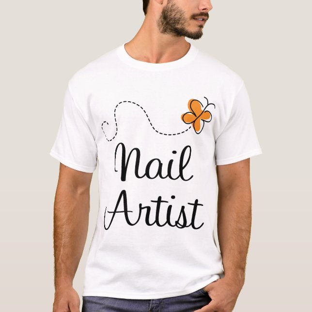 Pretty Nail Artist Gift T-Shirt (Front)
